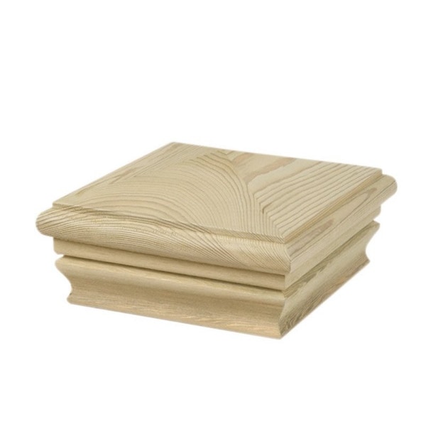 Waddell Waddell 4 in. H X 4 in. L Prefinished Brown Pine Exterior Post Top 224 - main